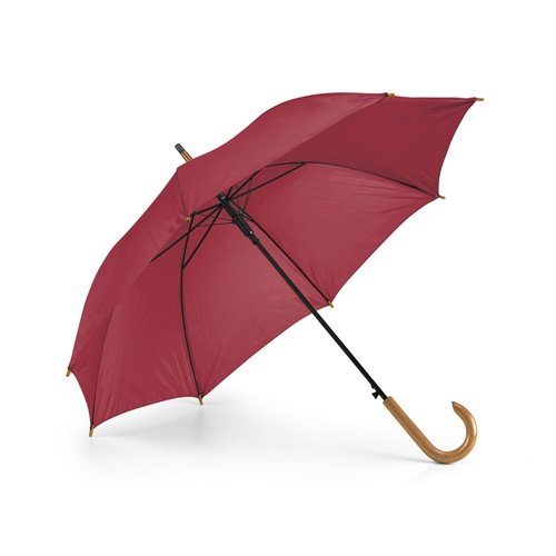 PATTI Guarda-chuva automático em poliéster 190T com pega em madeira
