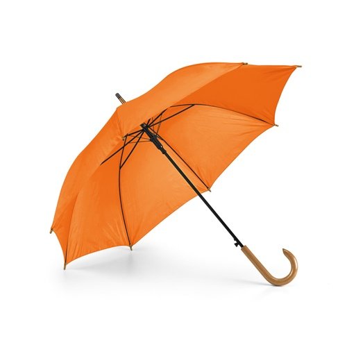 PATTI Guarda-chuva automático em poliéster 190T com pega em madeira