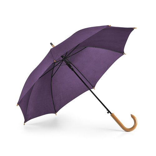 PATTI Guarda-chuva automático em poliéster 190T com pega em madeira