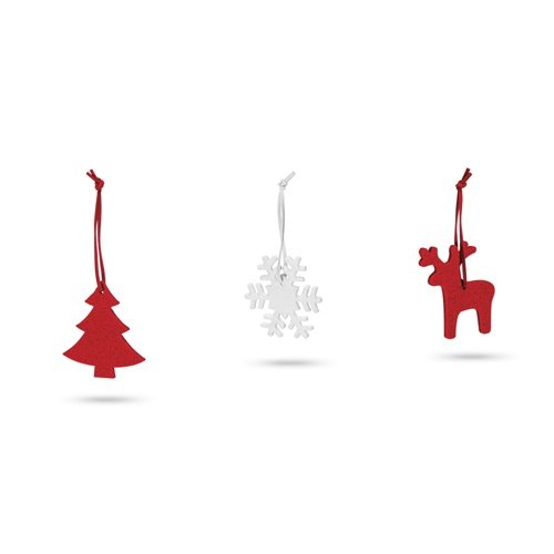 ZERMATT - Conjunto de 3 Pendentes de Natal em Feltro