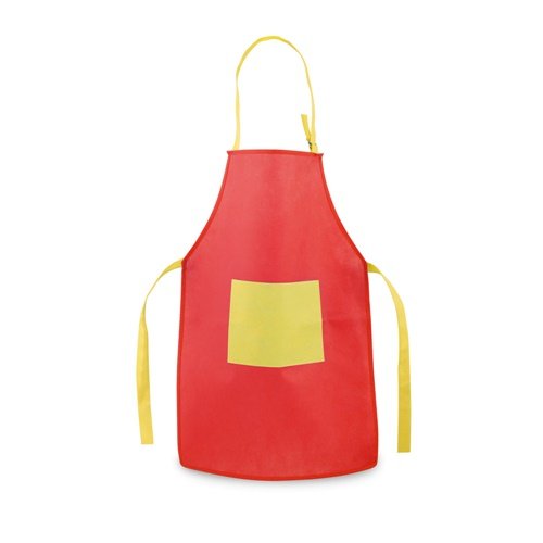 Avental Infantil Lavender em Non-Woven com Bolso e Tiras Ajustáveis