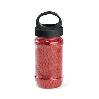 ARTX PLUS: Garrafa com Gancho e Toalha de Desporto Refrescante