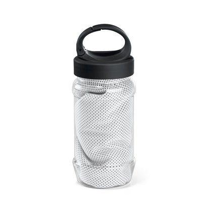 ARTX PLUS: Garrafa com Gancho e Toalha de Desporto Refrescante