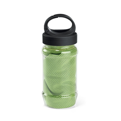 ARTX PLUS: Garrafa com Gancho e Toalha de Desporto Refrescante
