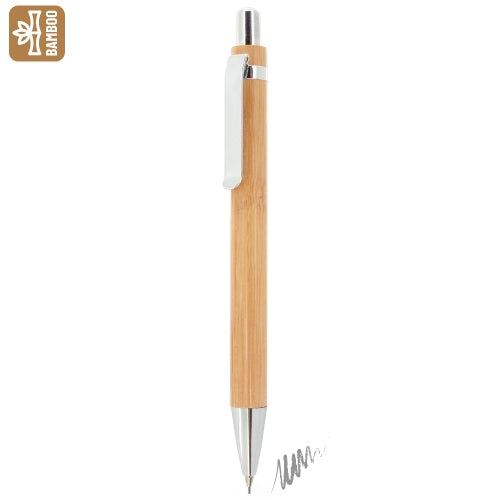 Portaminas de Bambu com Clip Metálico
