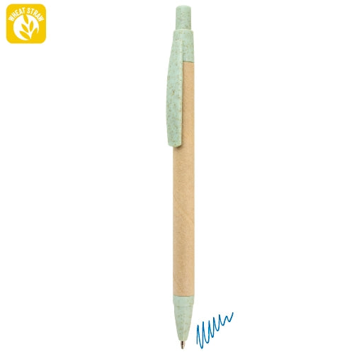 Esferográfica Fibra de Trigo Azul