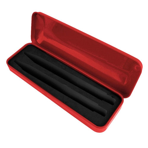 Estojo Metálico Vermelho 2 Peças