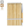 Bloco de Notas Bambu com Caneta