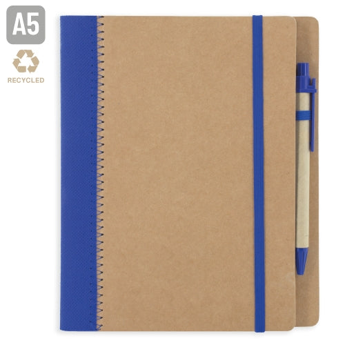Caderno A5 Cartão Reciclado com Caneta