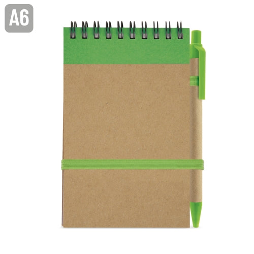 Bloco de Notas com Esferográfica Reciclada