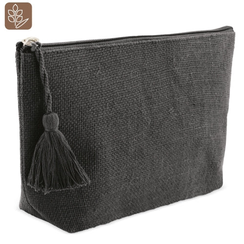 Necessaire Juta Laminada com Borla