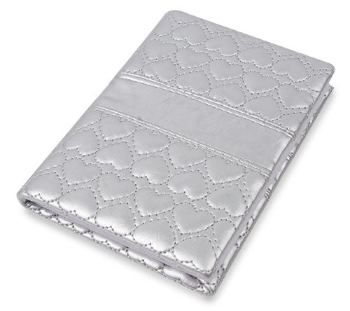 Notebook Coração Prateado