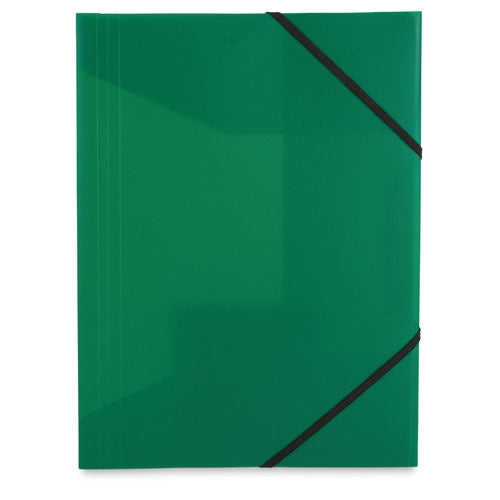 Carpeta Prateada com Elásticos
