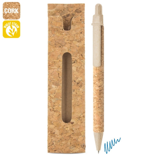 Esferográfica de Cortiça e Fibra de Trigo