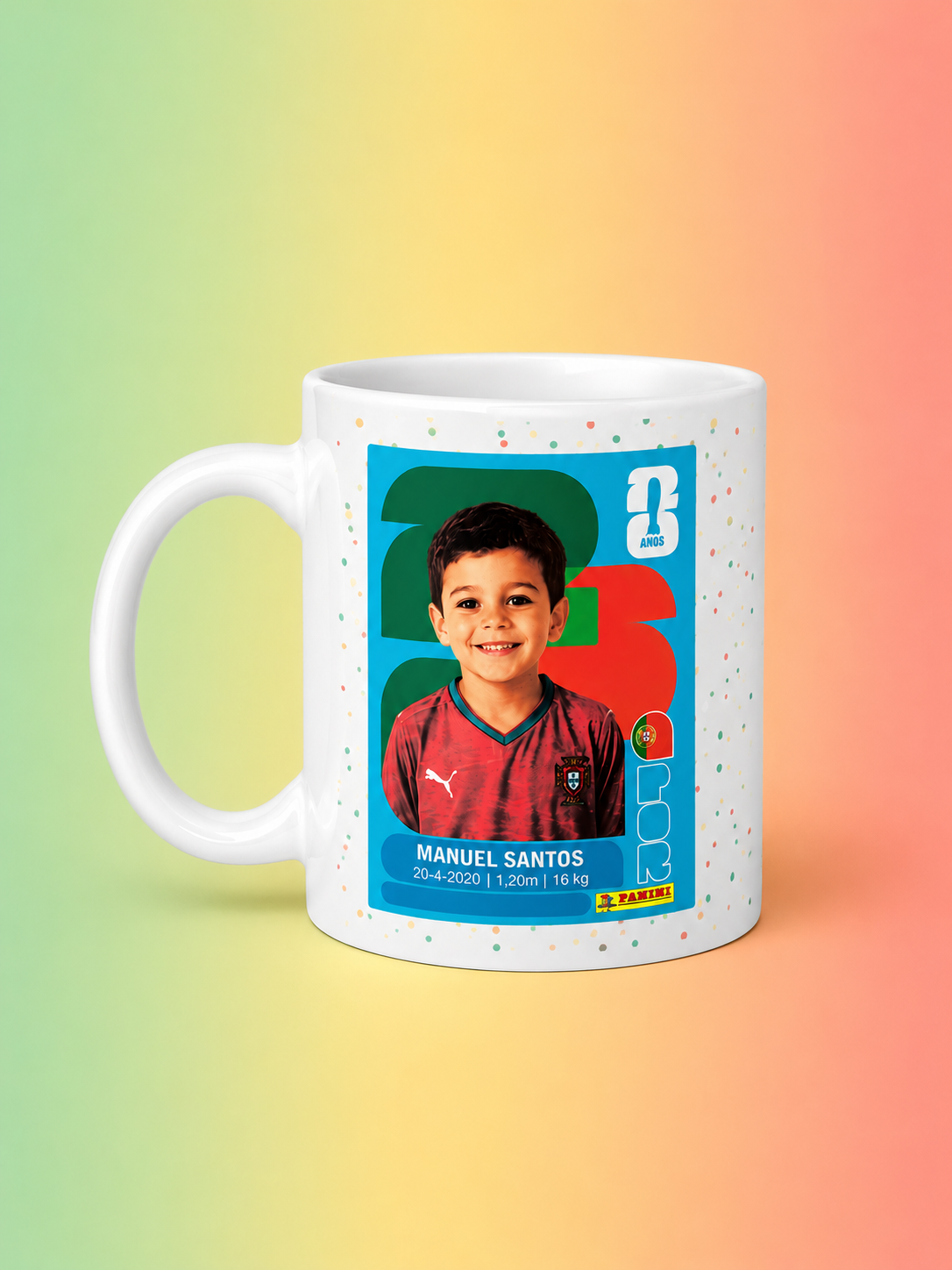 Caneca Personalizada "Está Convocado!" - Foto Estilo Cromo do Mundial