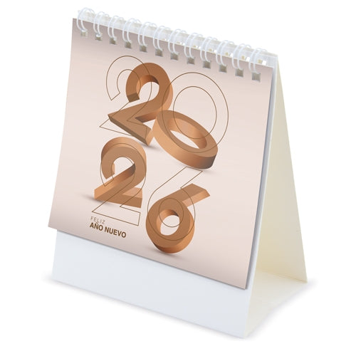 Calendário de Mesa Compacto Espiral