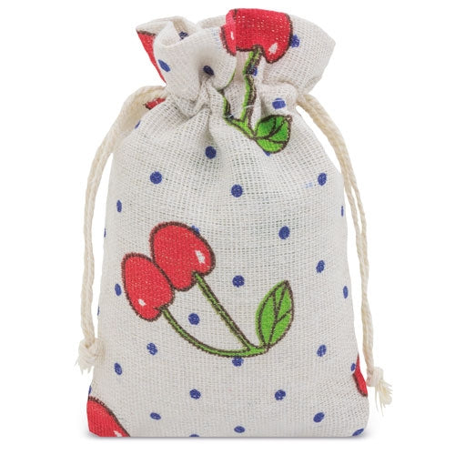 Bolsa de Algodão com Cerejas