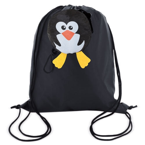 Mochila Dobrável Infantil Pinguim