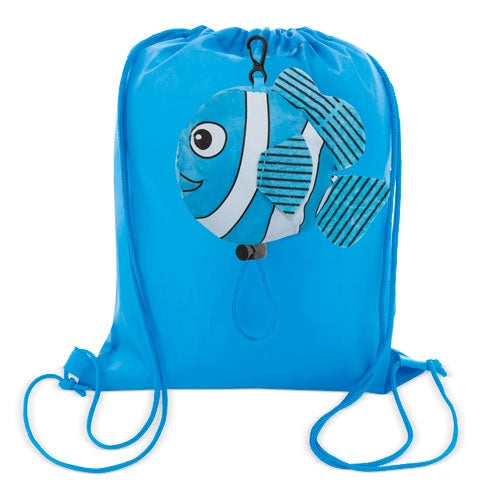 Mochila Dobrável Infantil Peixe