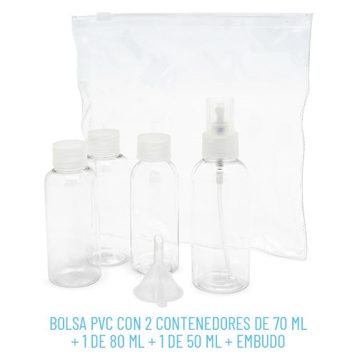 Bolsa de Cosméticos com Frascos