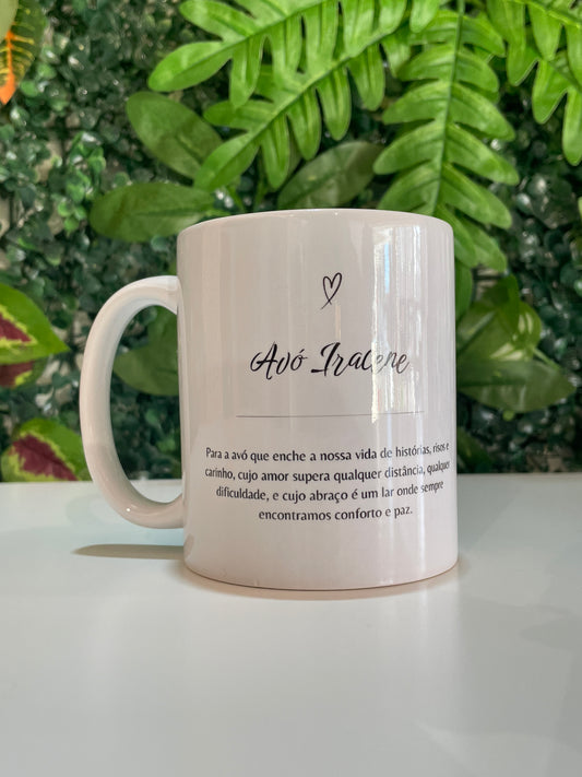 Caneca Personalizada Avó | Presente Emocional Dia da Mãe/Aniversário