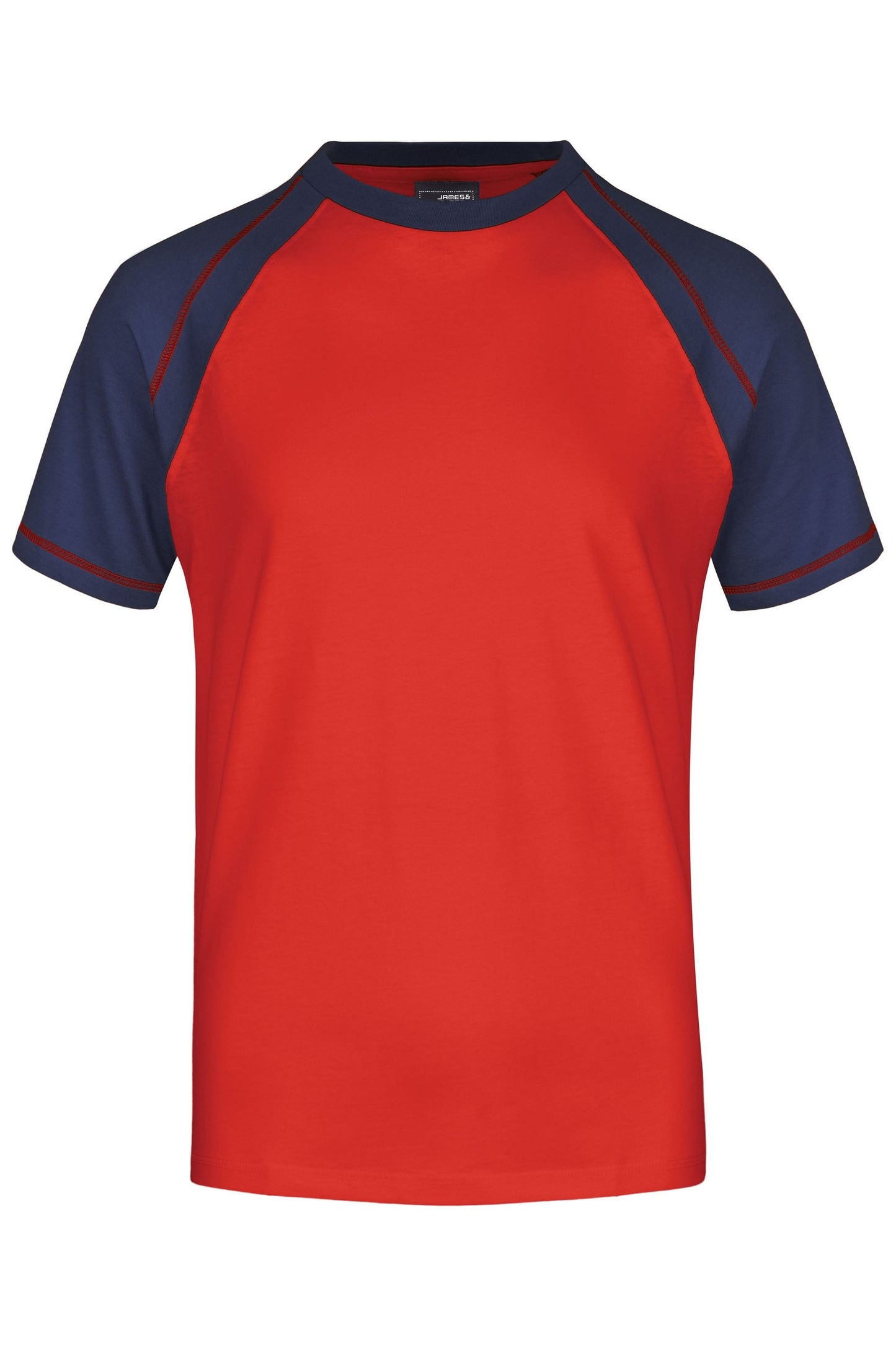 T-shirt Raglan Bicolor Masculina Confortável
