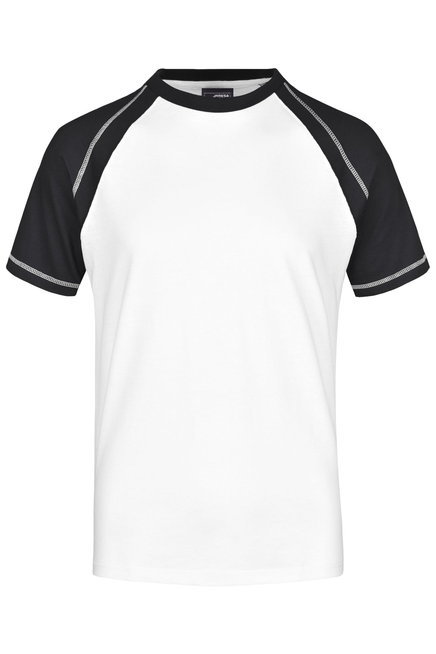 T-shirt Raglan Bicolor Masculina Confortável