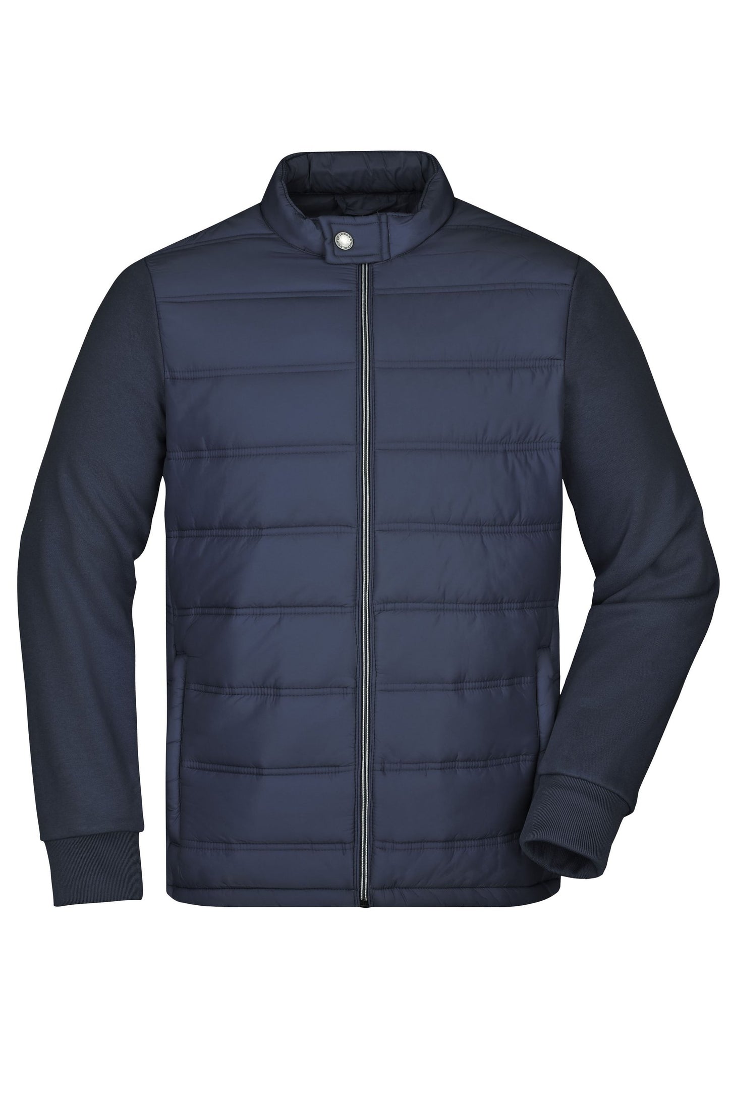Casaco Sweat Híbrido Masculino em Material Misturado