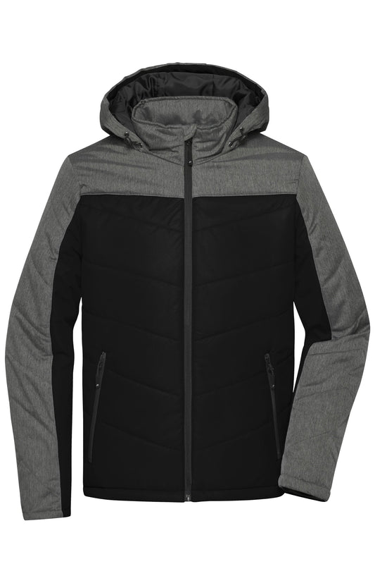 Casaco de Inverno Masculino com Capuz Casual