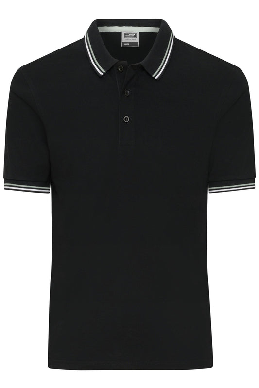Polo Clássico Masculino com Risca Contraste