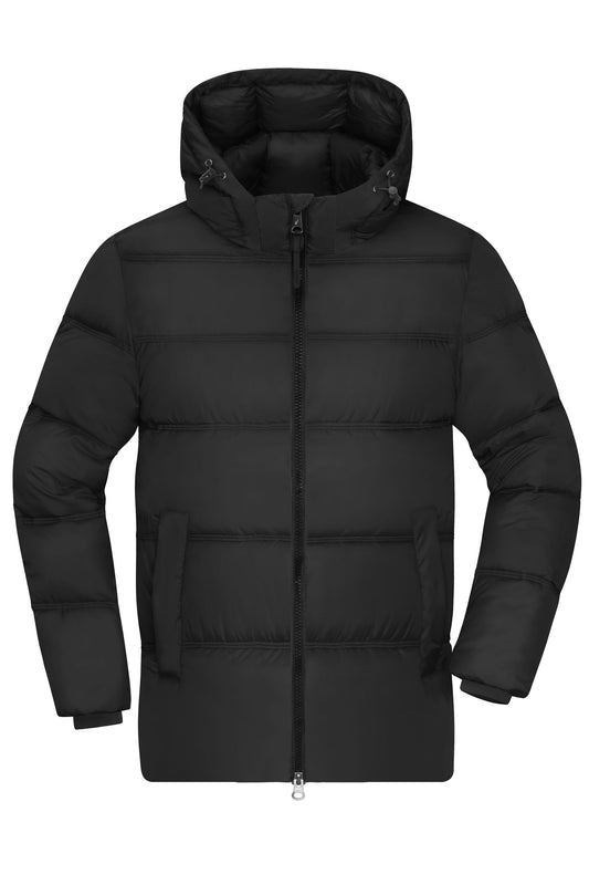 Casaco de Inverno Masculino com Capuz Destacável