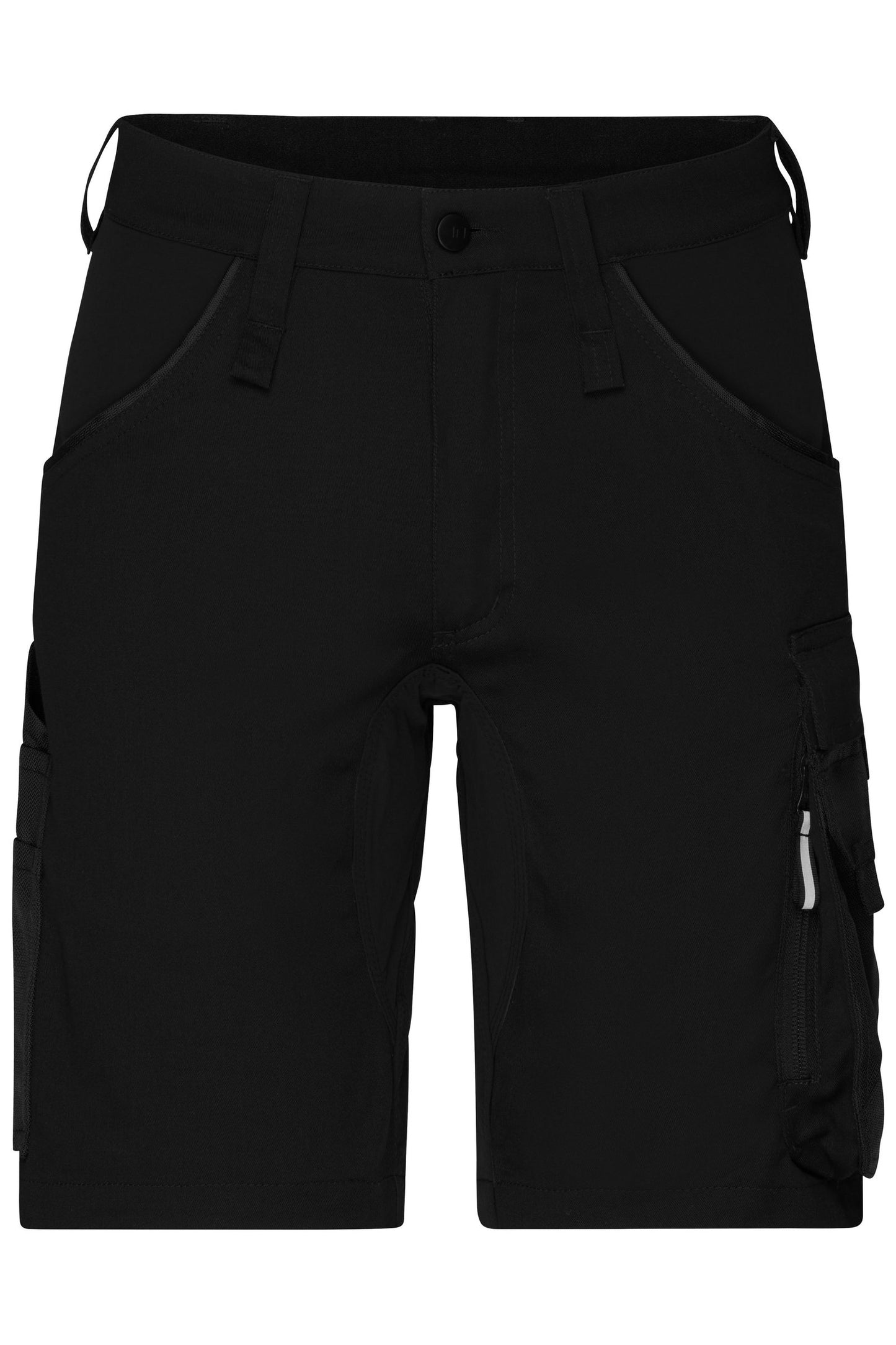 Bermudas de Trabalho Slim Line com Stretch e Detalhes Funcionais