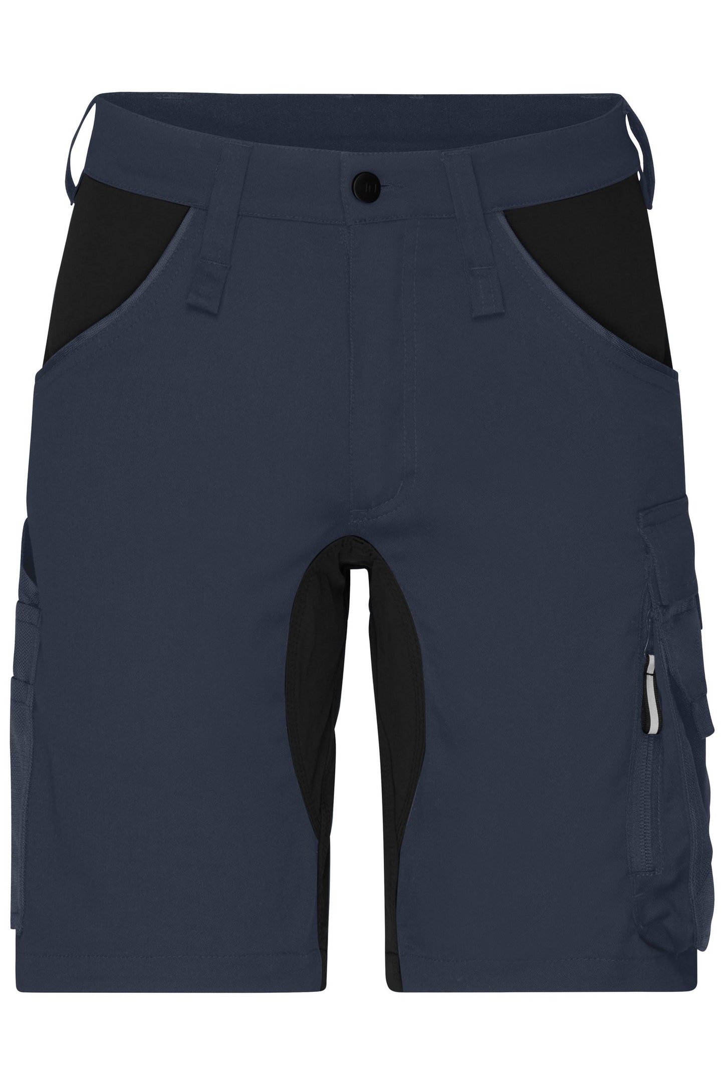 Bermudas de Trabalho Slim Line com Stretch e Detalhes Funcionais