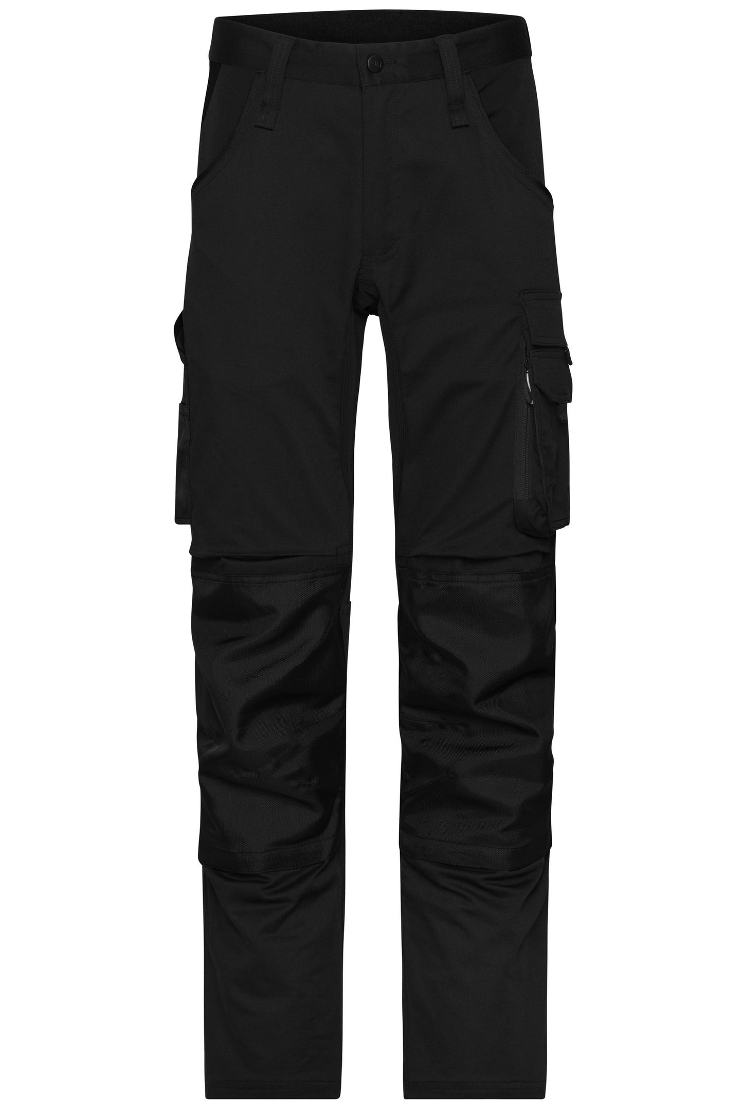 Calças de Trabalho Slim Stretch com Detalhes Funcionais