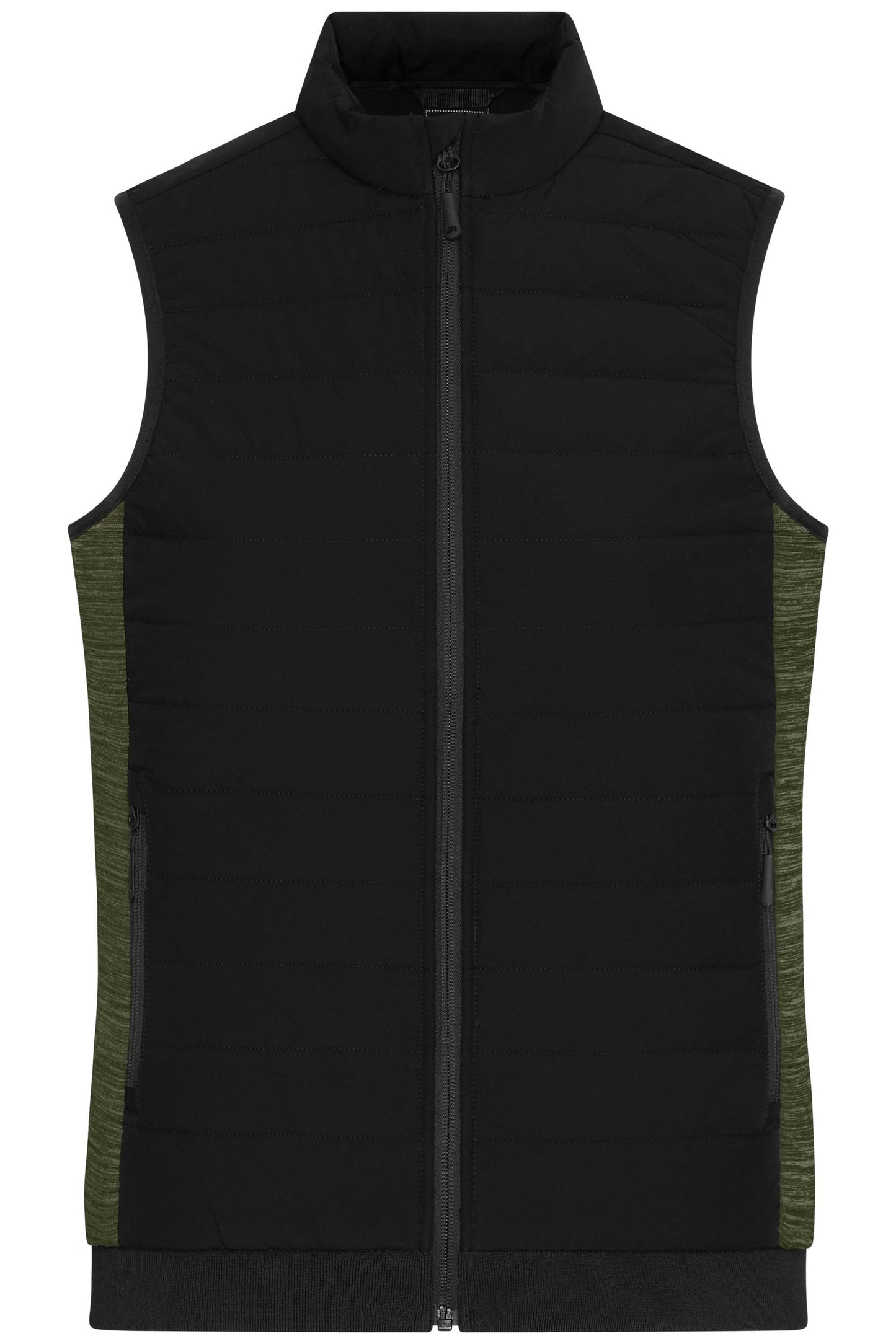 Colete Híbrido Acolchoado Feminino em Materiais Mistos