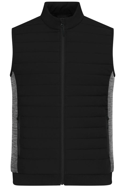 Colete Híbrido Acolchoado Masculino em Materiais Mistos