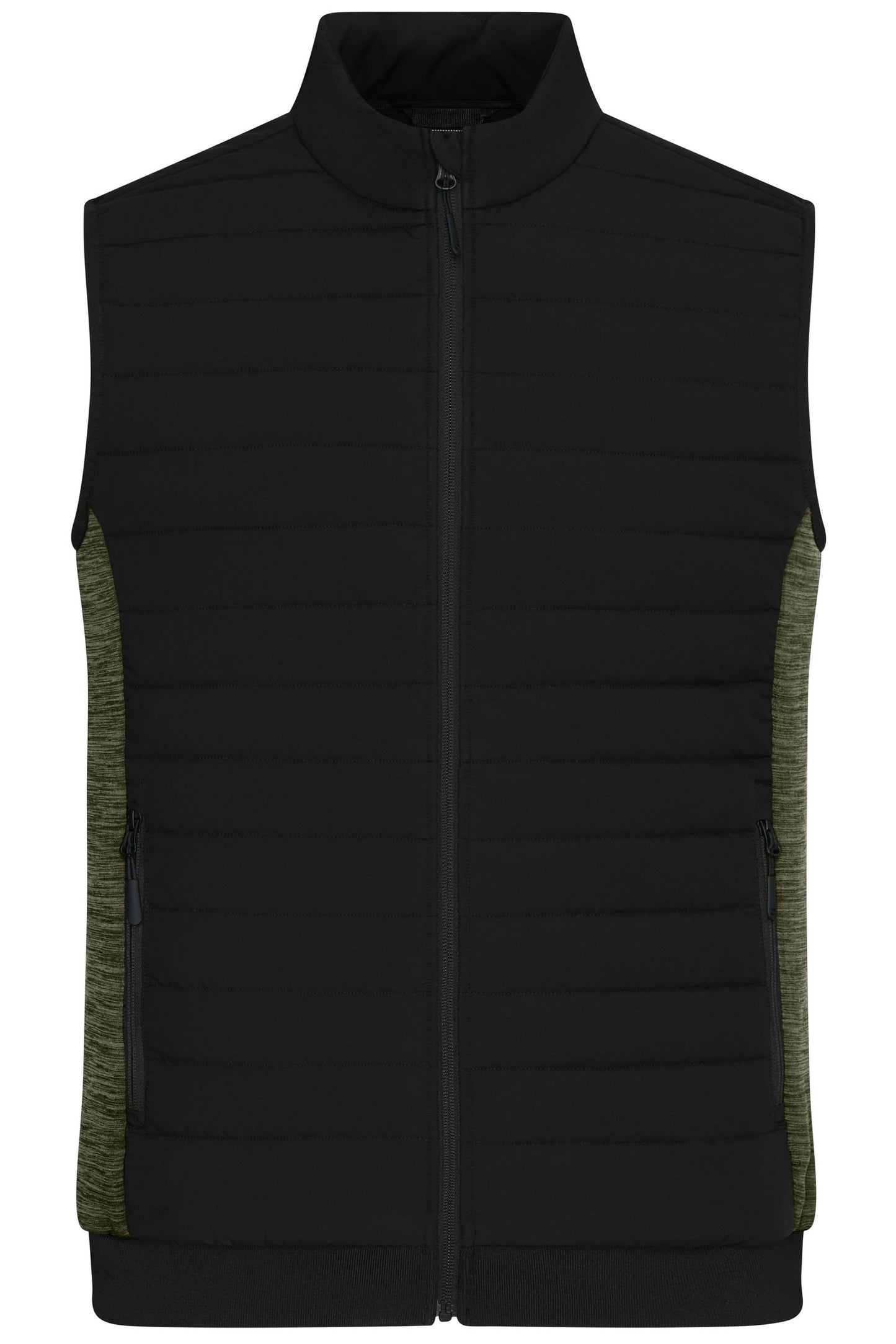 Colete Híbrido Acolchoado Masculino em Materiais Mistos