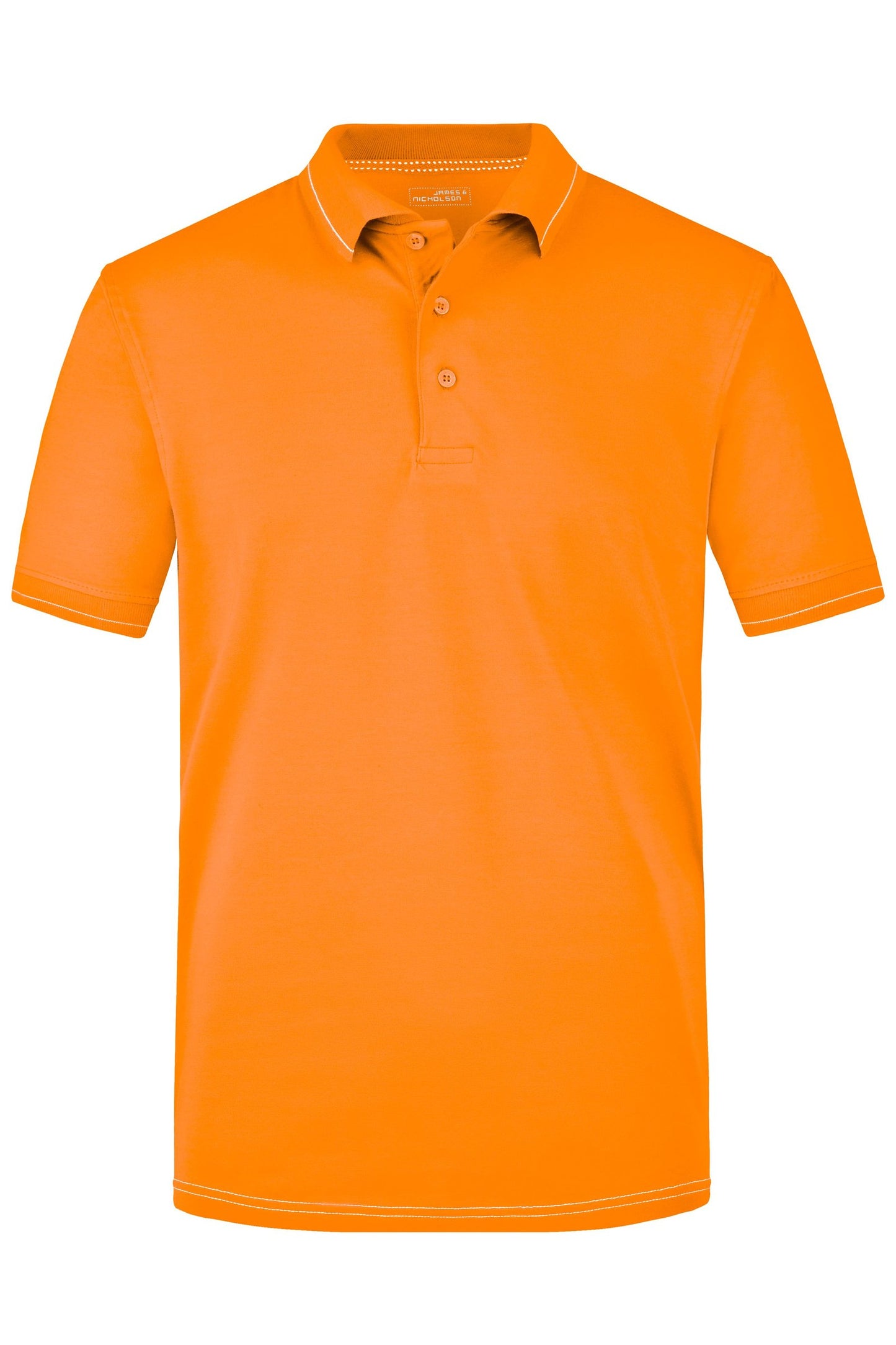 Polo Elástico Masculino com Risca Contrastante