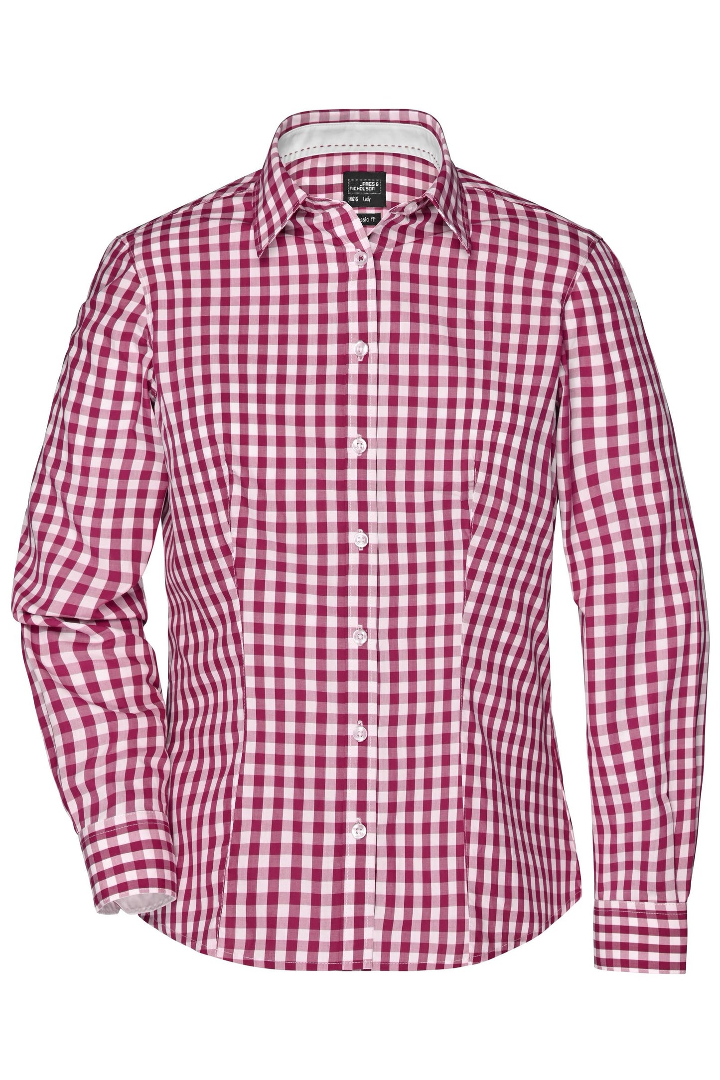 Blusa às Riscas com Detalhes Contrastantes para Senhora