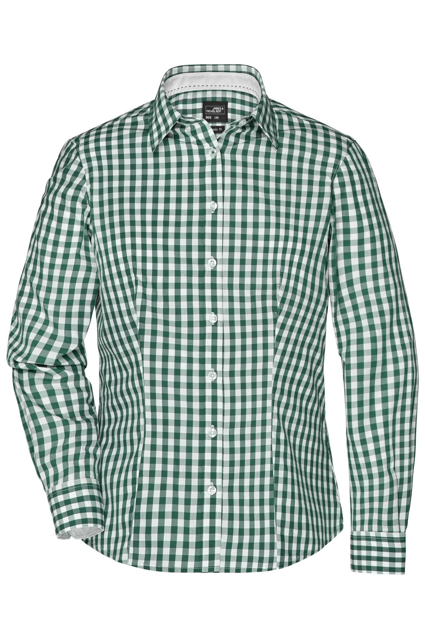 Blusa às Riscas com Detalhes Contrastantes para Senhora