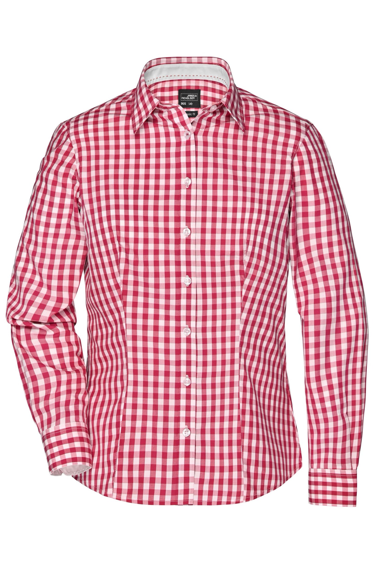 Blusa às Riscas com Detalhes Contrastantes para Senhora