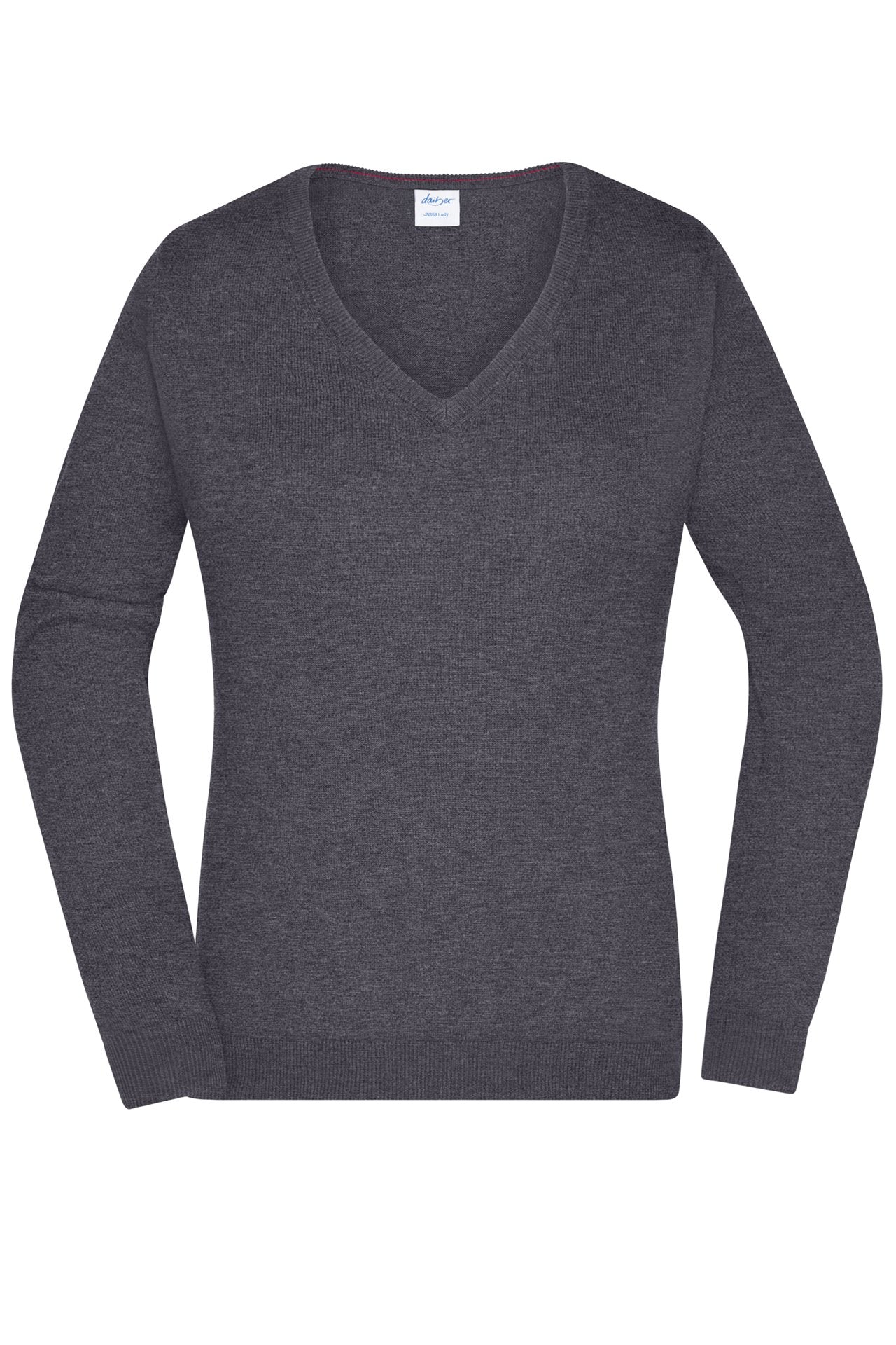 Pullover Senhora Decote V em Algodão Clássico
