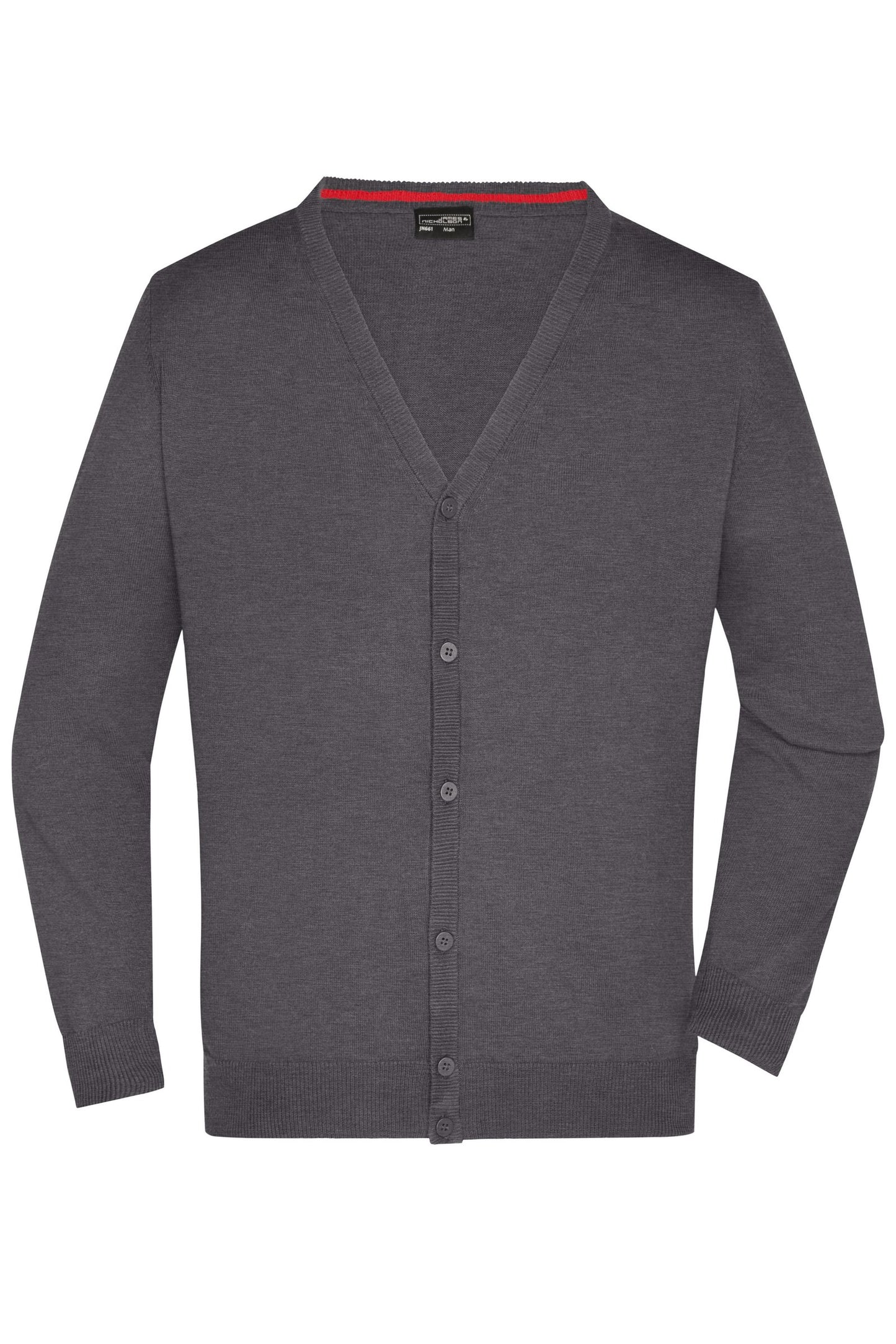 Cárdigan Gola V Homem em Algodão Clássico