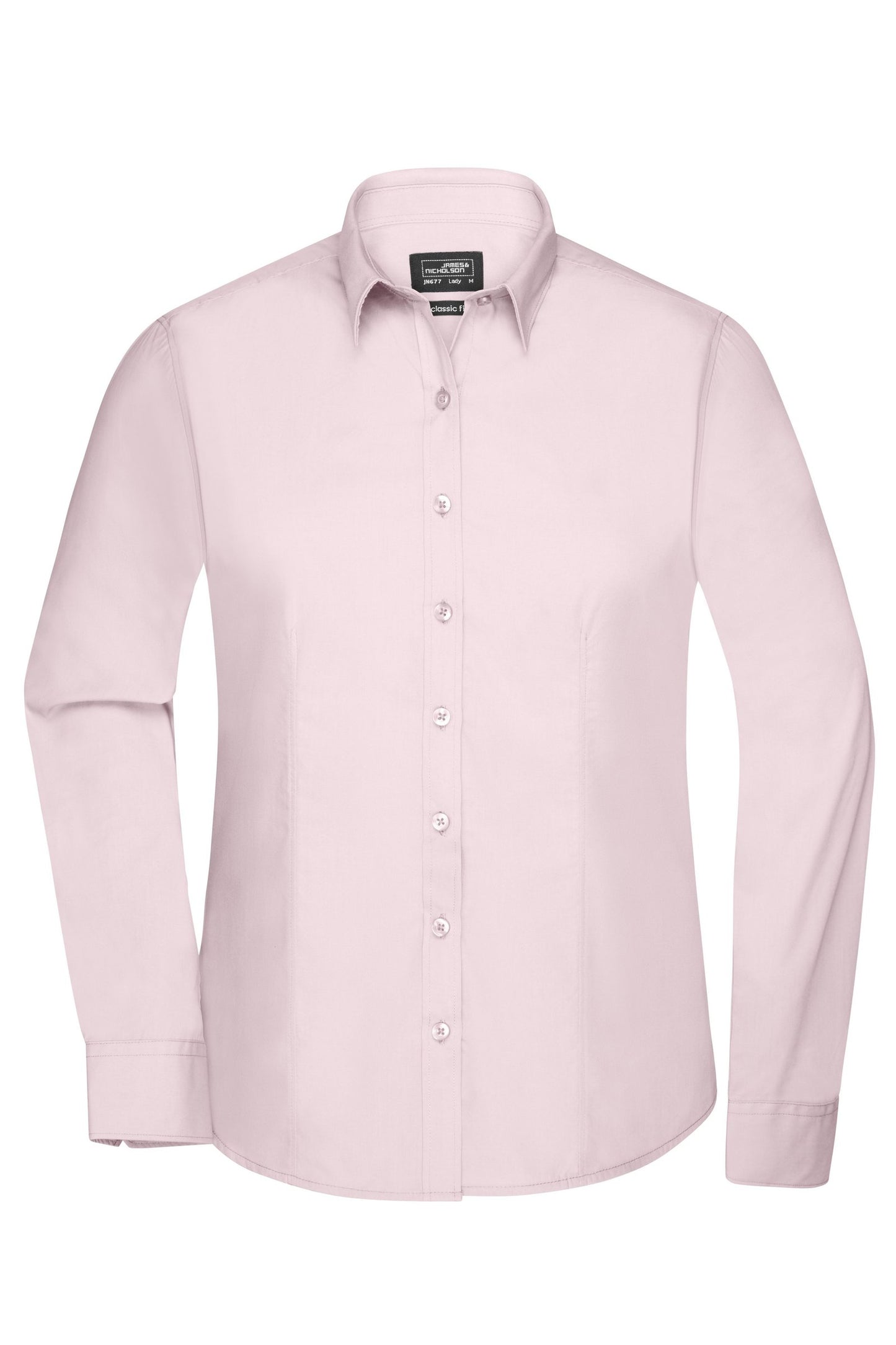 Camisa Senhora Manga Comprida em Popelina