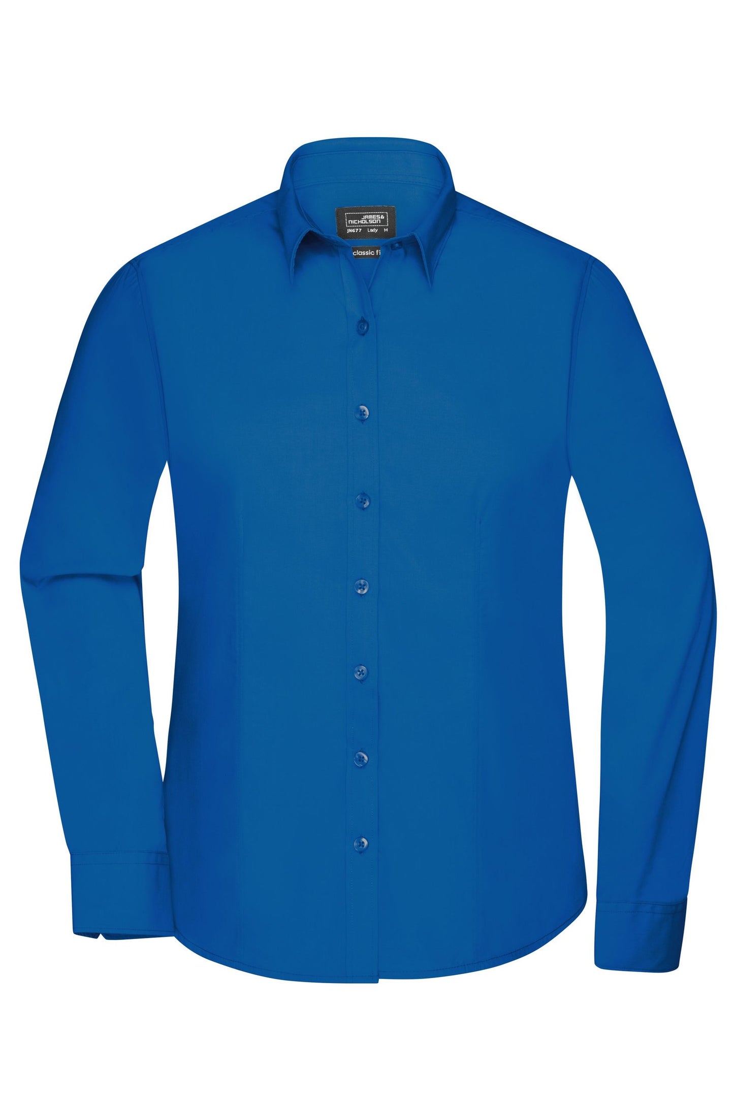 Camisa Senhora Manga Comprida em Popelina