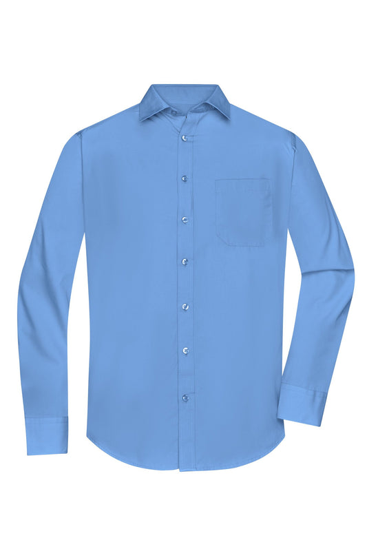 Camisa Masculina Manga Comprida em Popelina