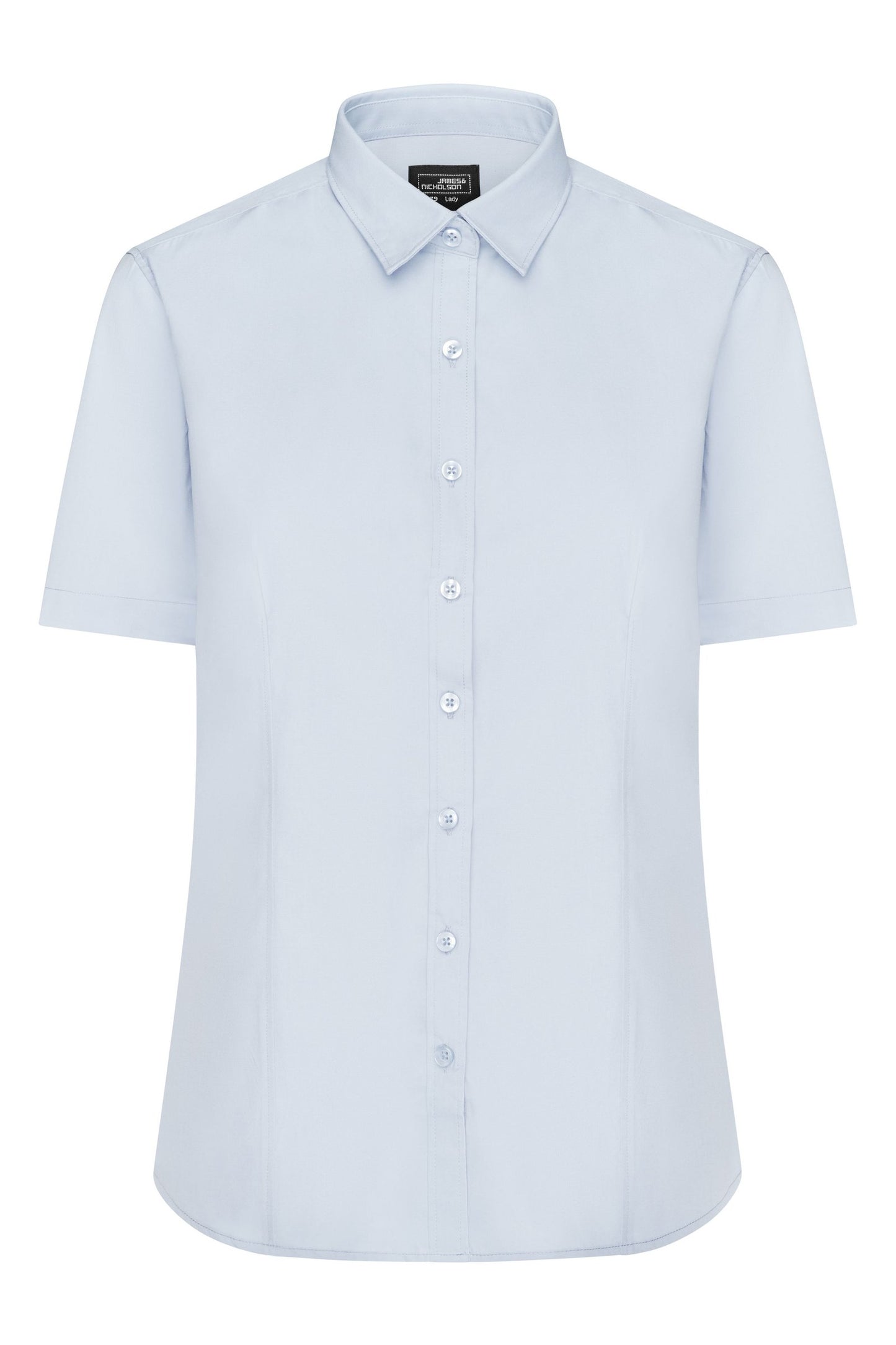 Camisa Senhora Manga Curta em Popelina Fácil Cuidado