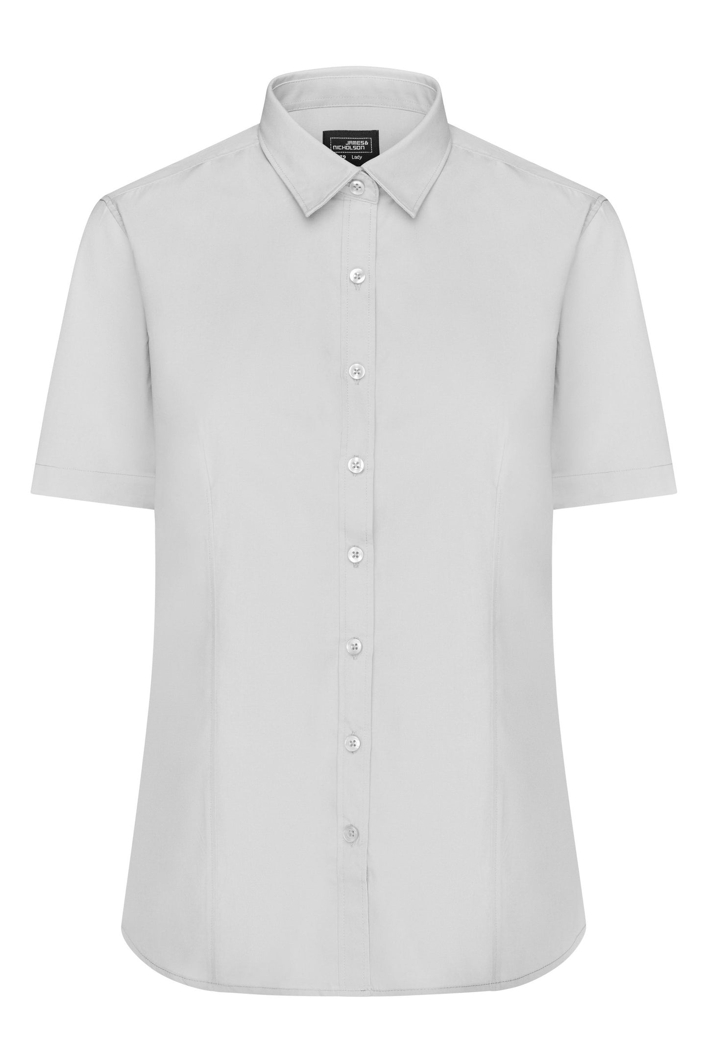 Camisa Senhora Manga Curta em Popelina Fácil Cuidado