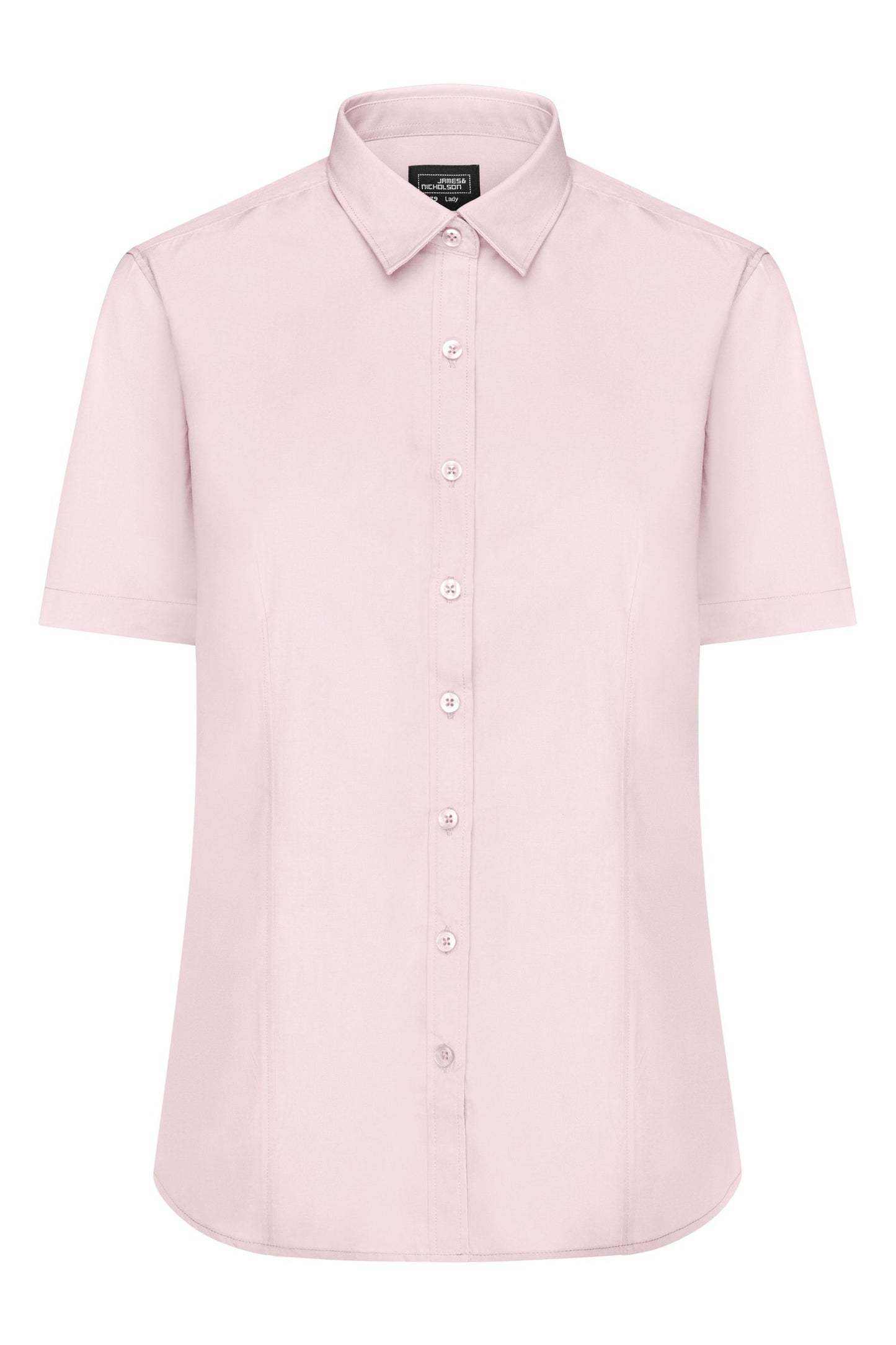 Camisa Senhora Manga Curta em Popelina Fácil Cuidado