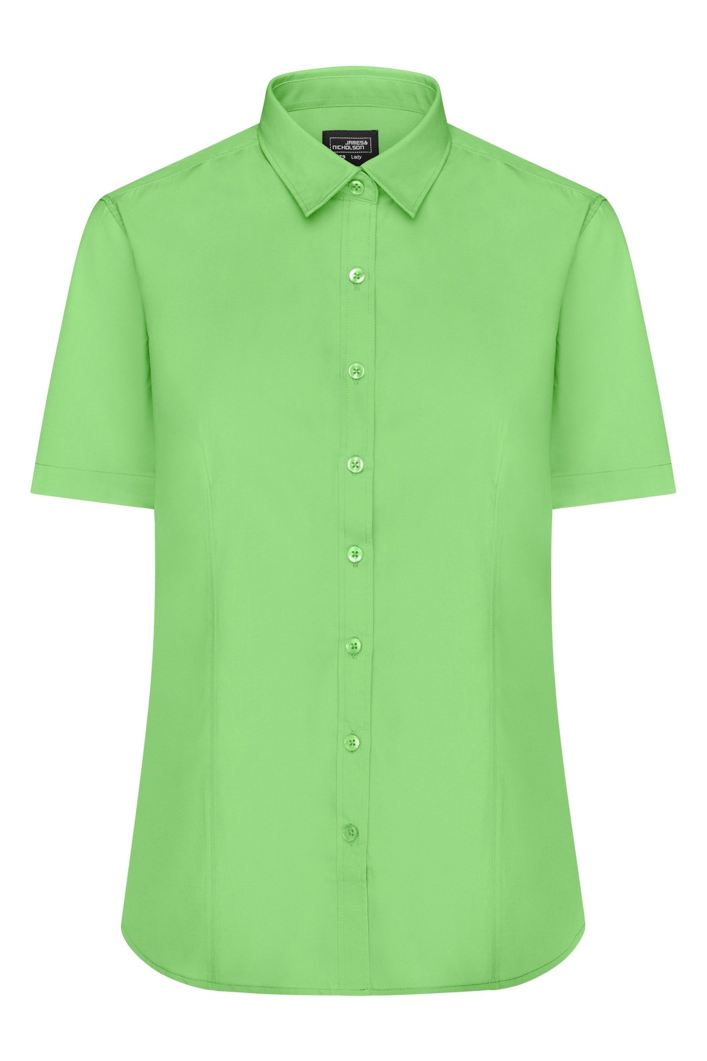 Camisa Senhora Manga Curta em Popelina Fácil Cuidado